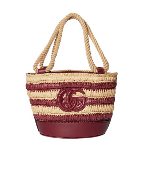 Gucci Woven Mini Bucket Bag