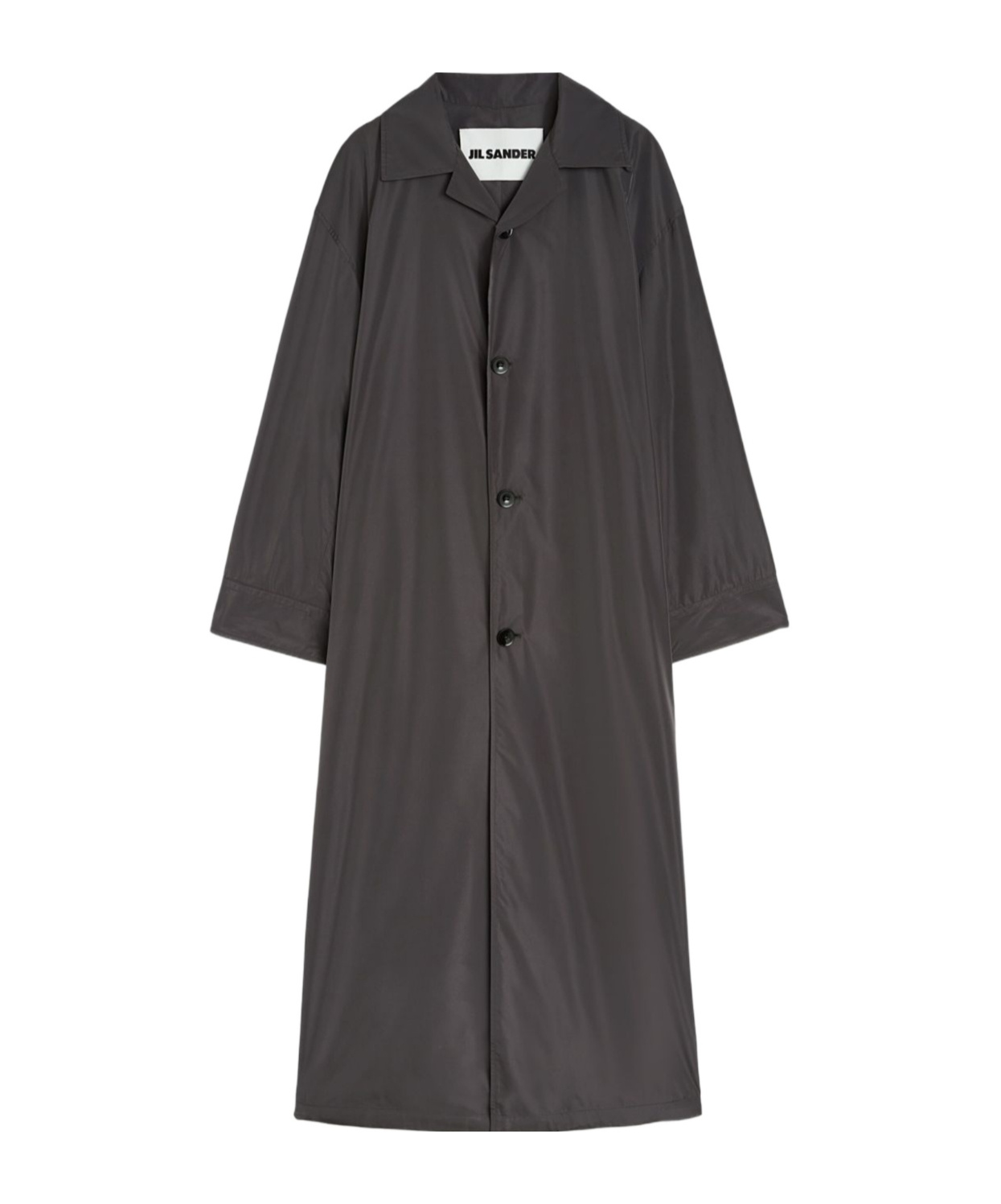 Jil Sander Single-breasted Trench Coat In Asphalt