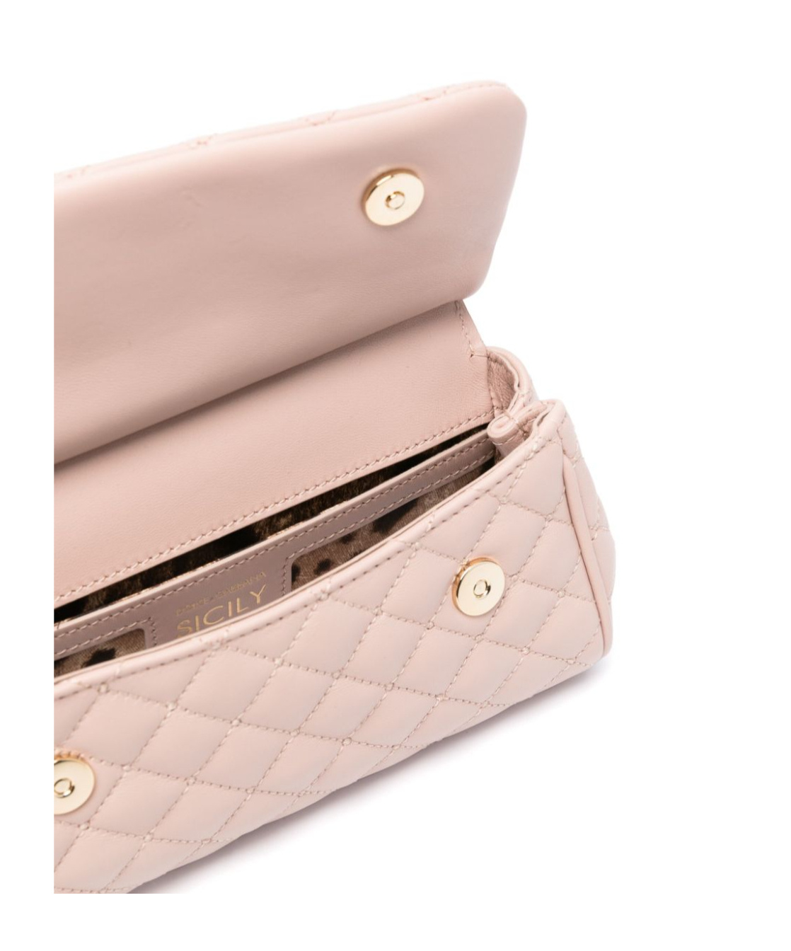 Dolce & Gabbana Small Sicily Handbag In Nude