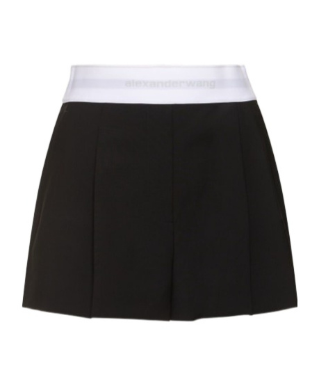 Alexander Wang Pleated Shorts With Branded Band