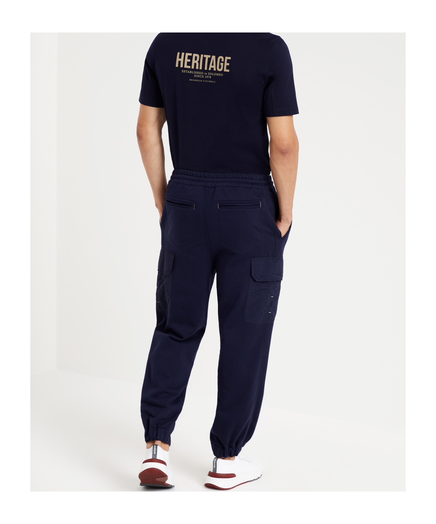 Brunello Cucinelli Straight-leg Cotton-blend Track Pants In Black