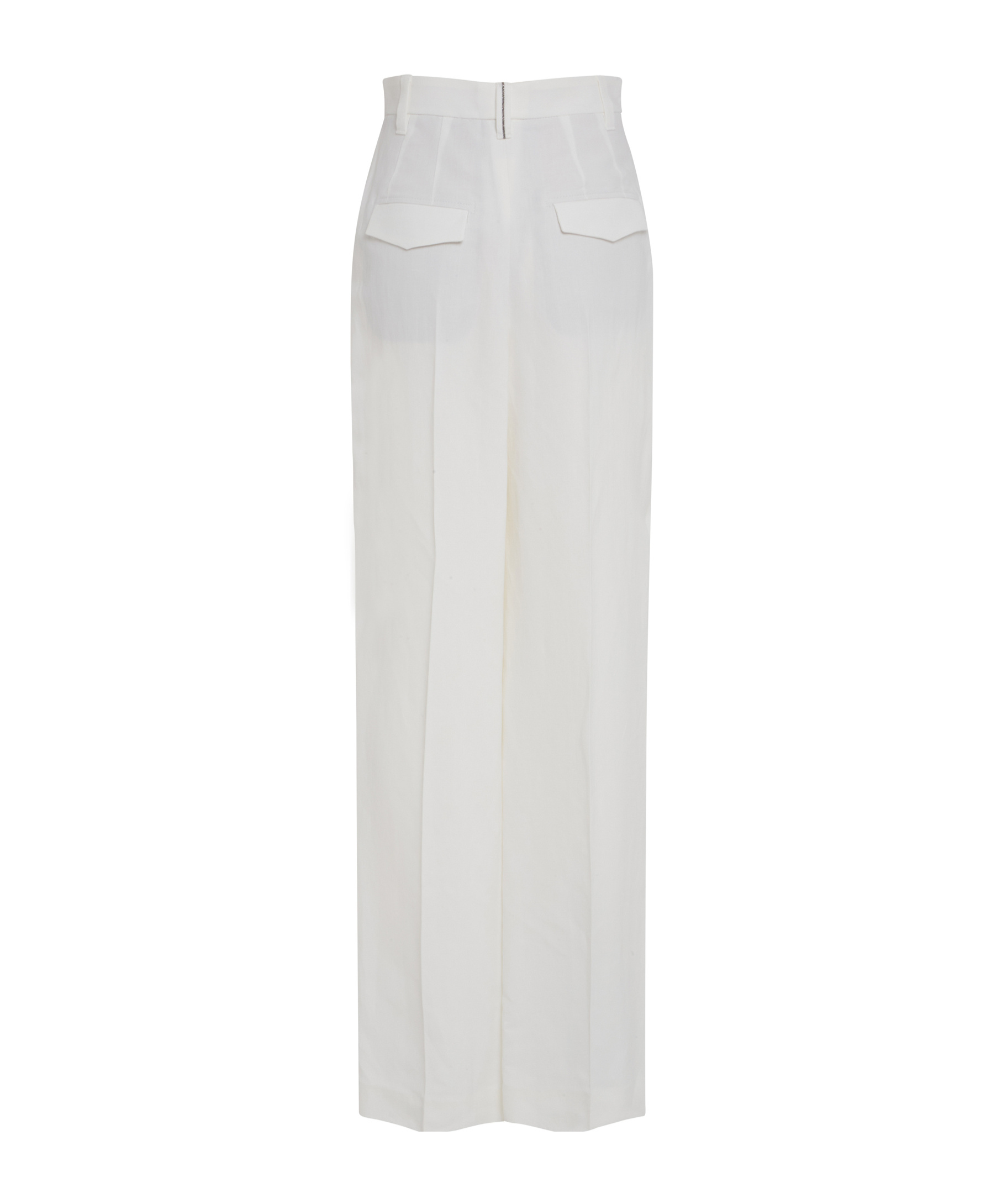 Brunello Cucinelli Belt-loop Casual Pants In White
