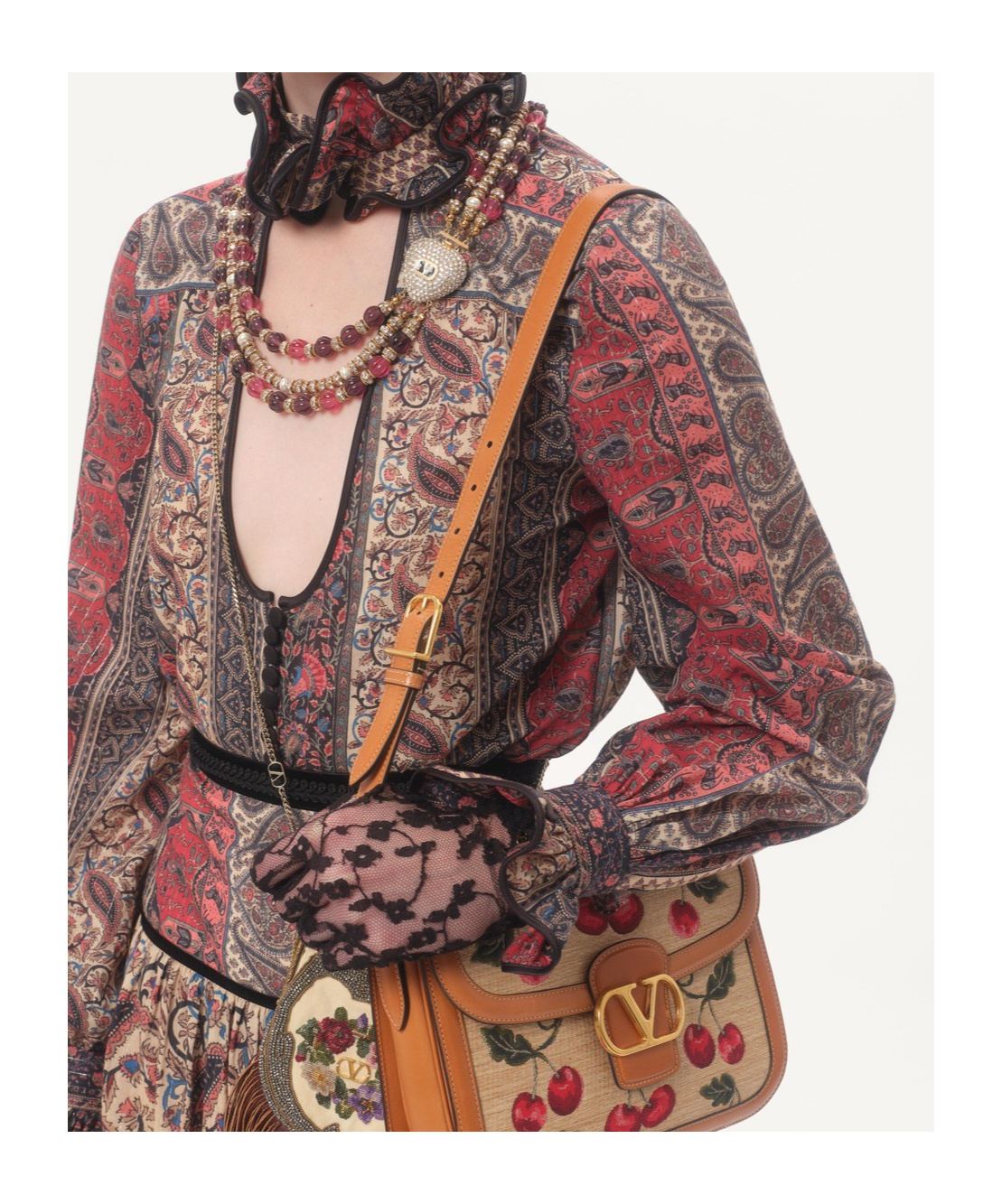 Valentino Paisley Print Shirt In Multicolor