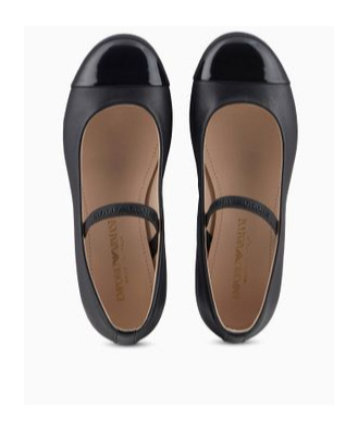 EMPORIO ARMANI ROUND HEAD BALLET SHOES
