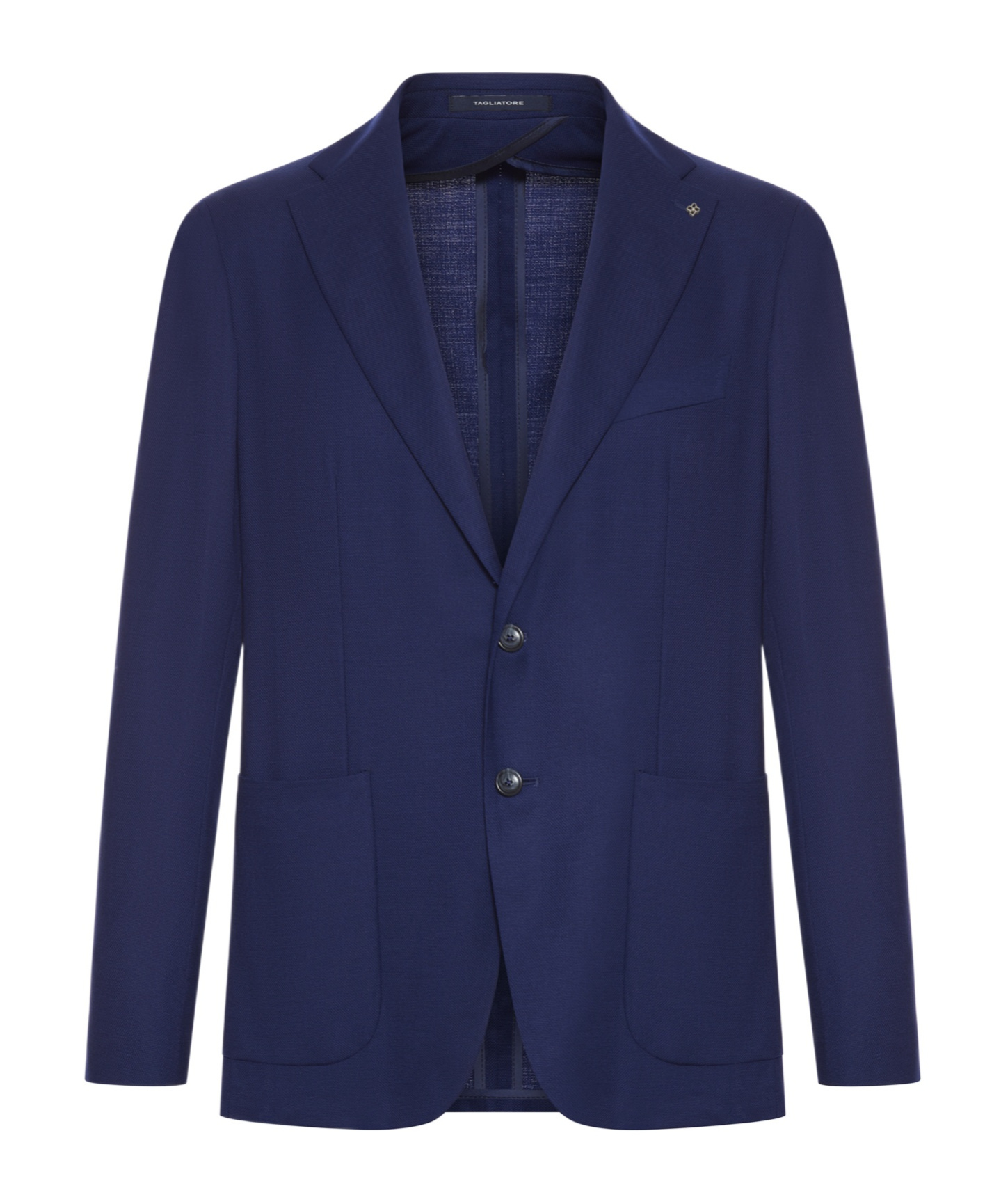 Shop Tagliatore Long Sleeve Casual Jacket In Blue
