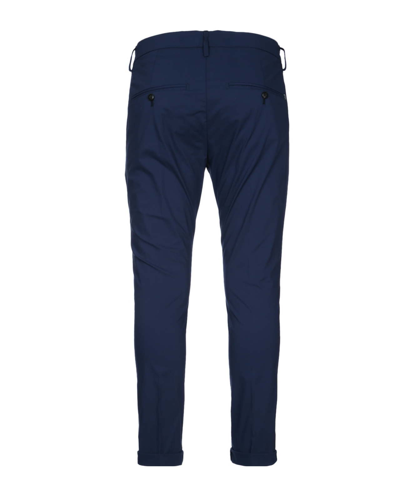 Dondup Gaubert Trousers Cuffed Hem In Blue