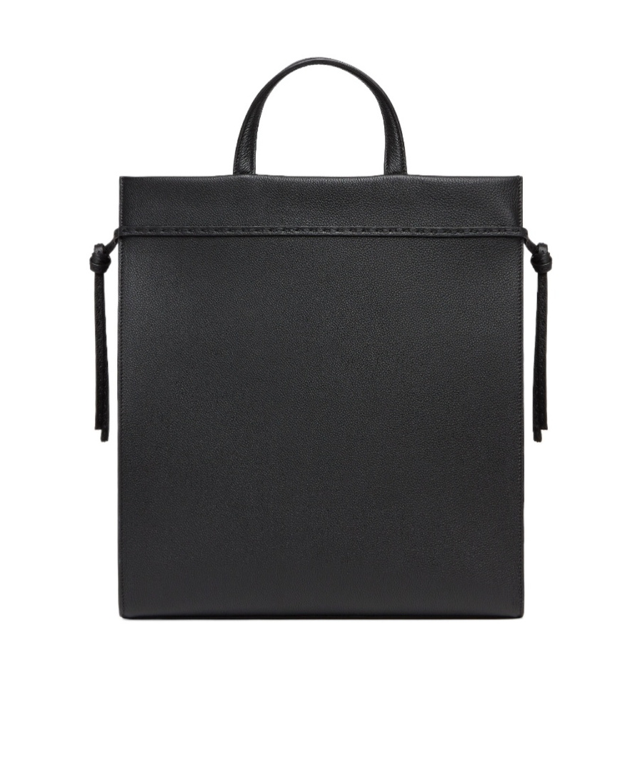 Fendi Medium Go To Leather Tote Bag In Black