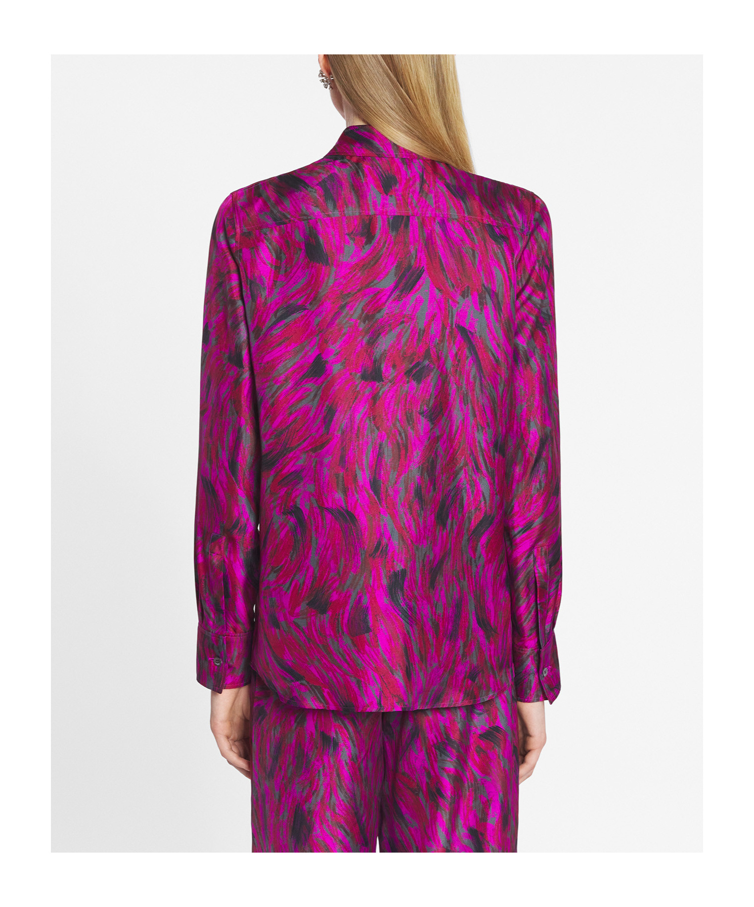 Lanvin Printed Shirt In Red