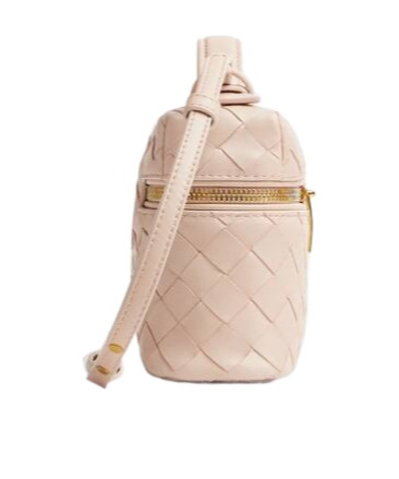 Bottega Veneta Intrecciato Leather Convertible Vanity Case In Nude
