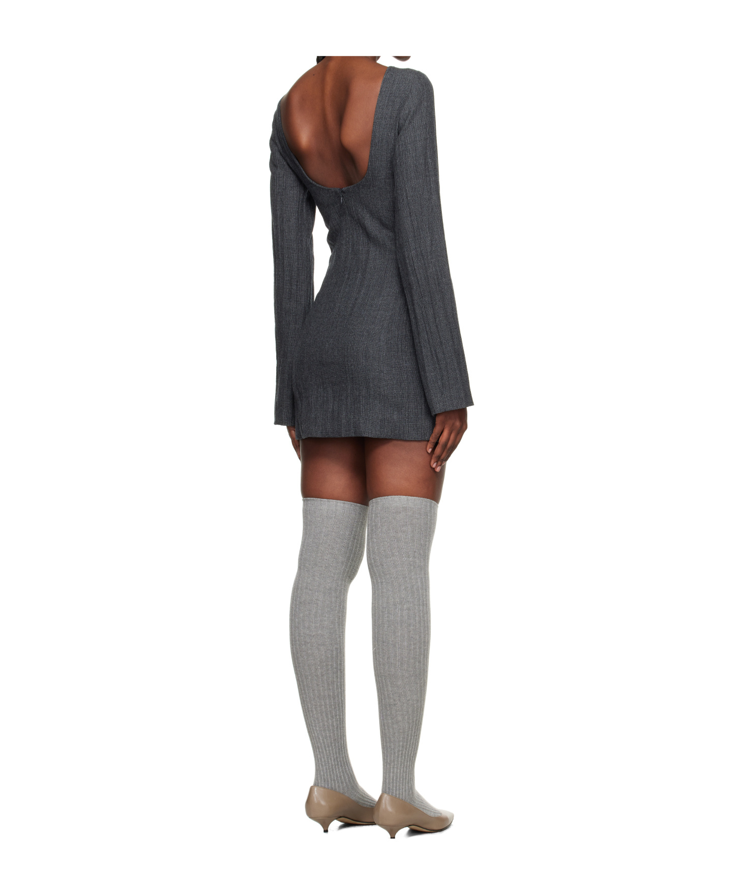 Our Legacy Firm Mini Dress In Gray