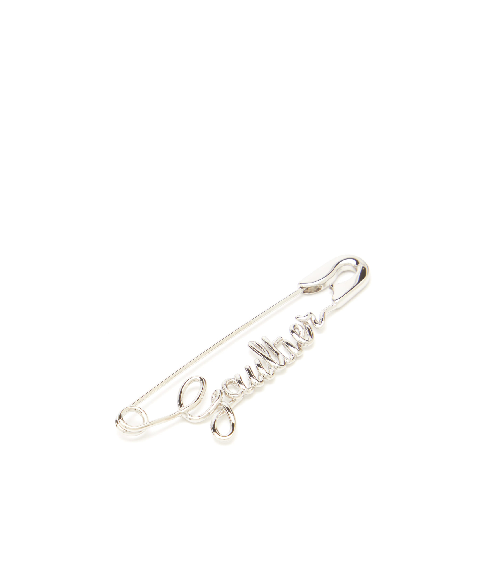 Shop Jean Paul Gaultier Monogram Safety-pin Earring In White