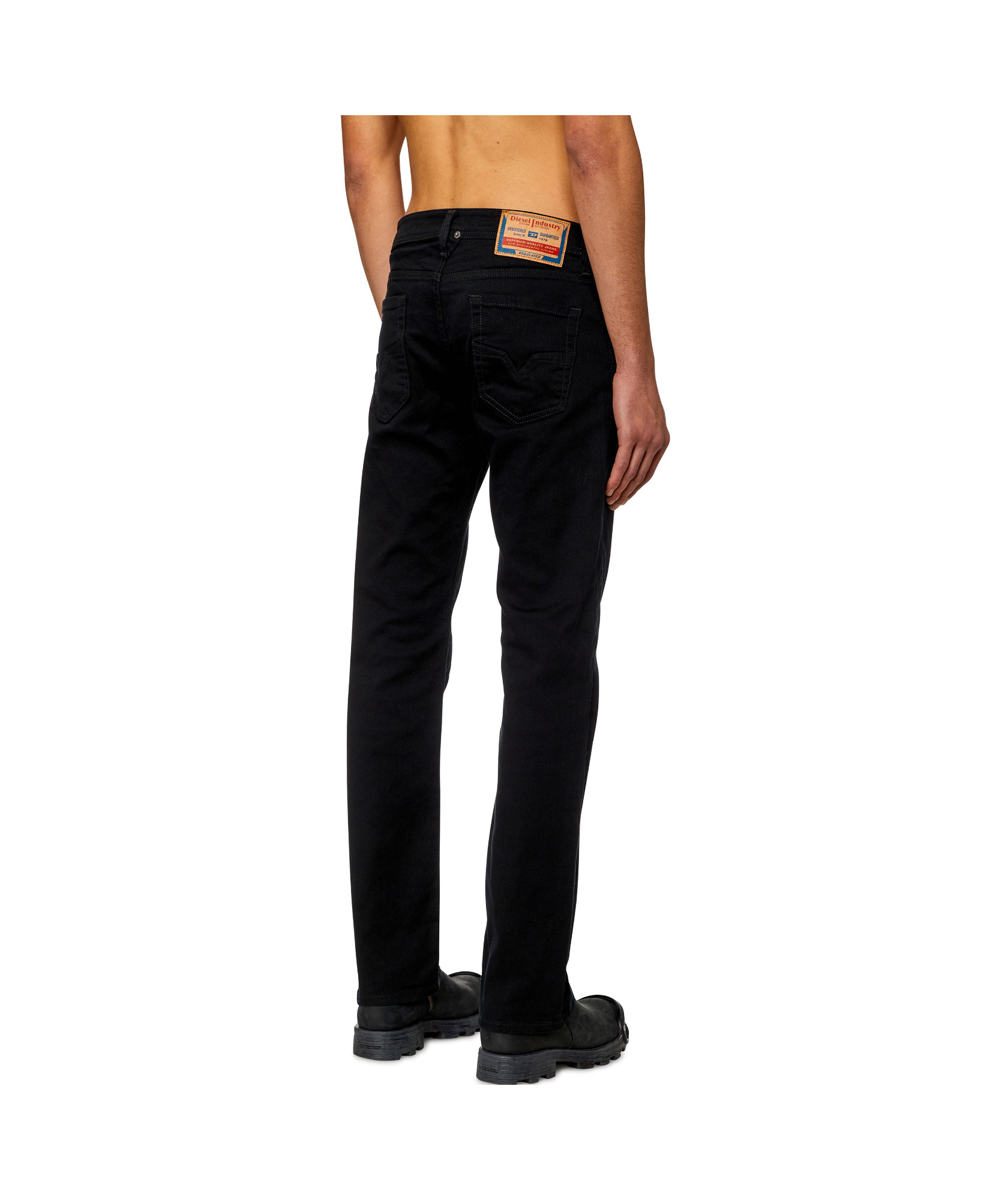 Diesel Larkee Straight Leg Jeans In Black