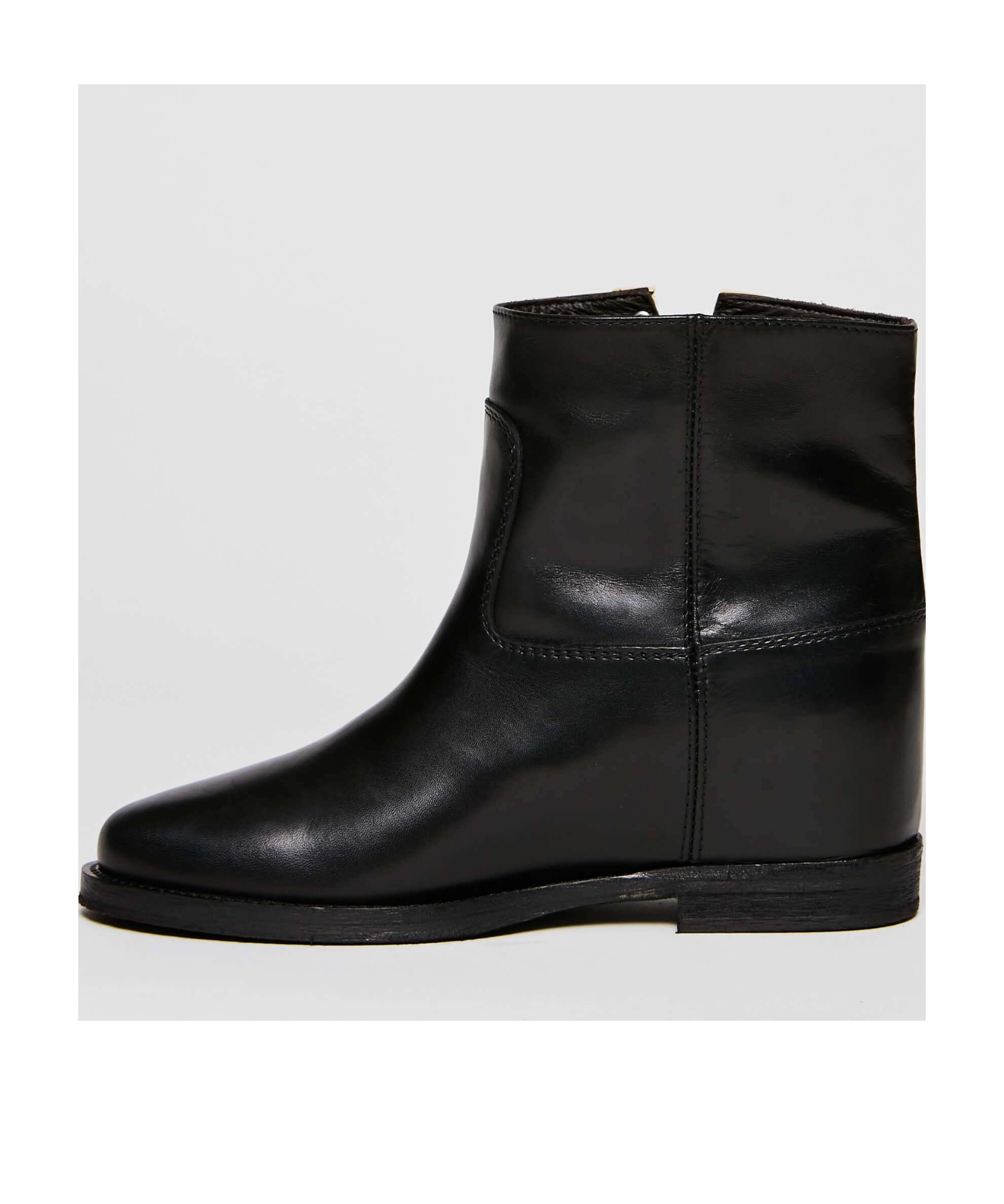 Shop Via Roma 15 Logo Details Short Boots In Black