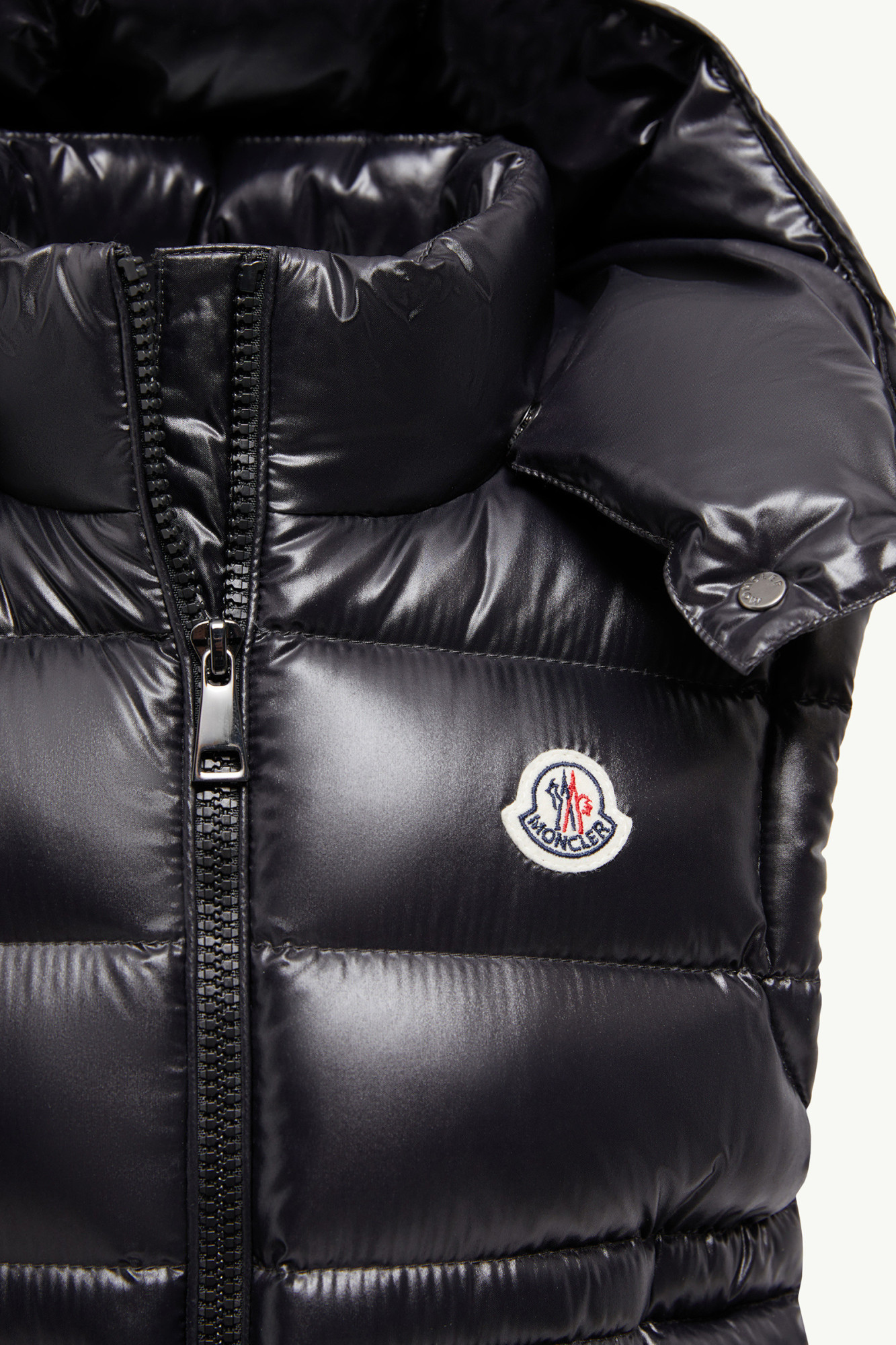 Moncler Doudoune Sans Manches À Capuche Ania In Black