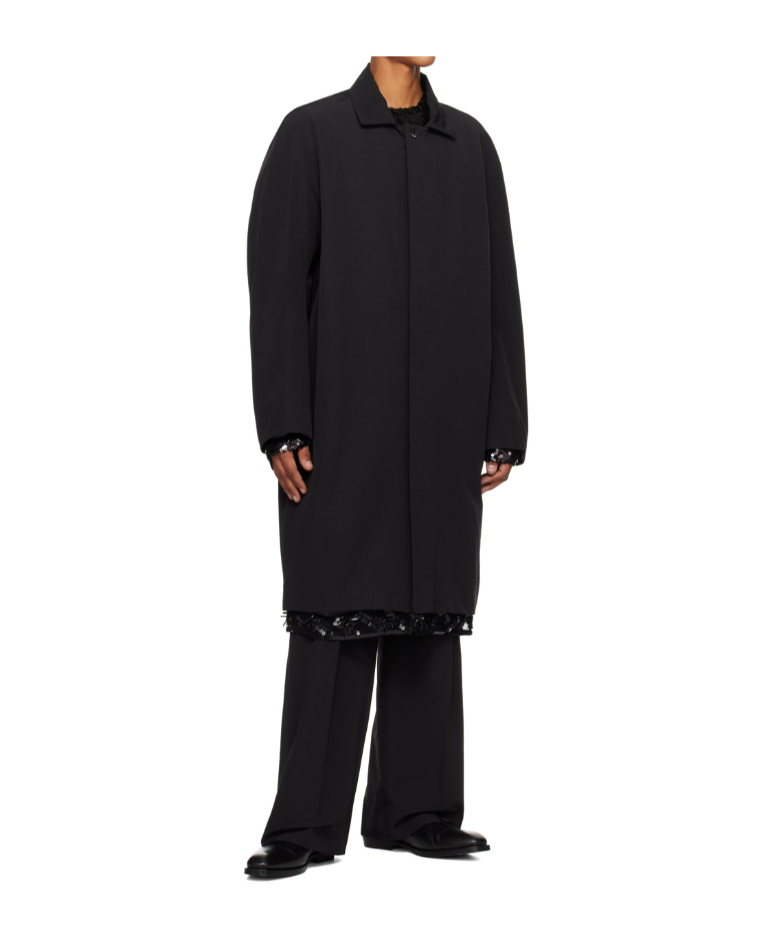 16arlington Triacetate- And Nylon-blend Faille Coat.