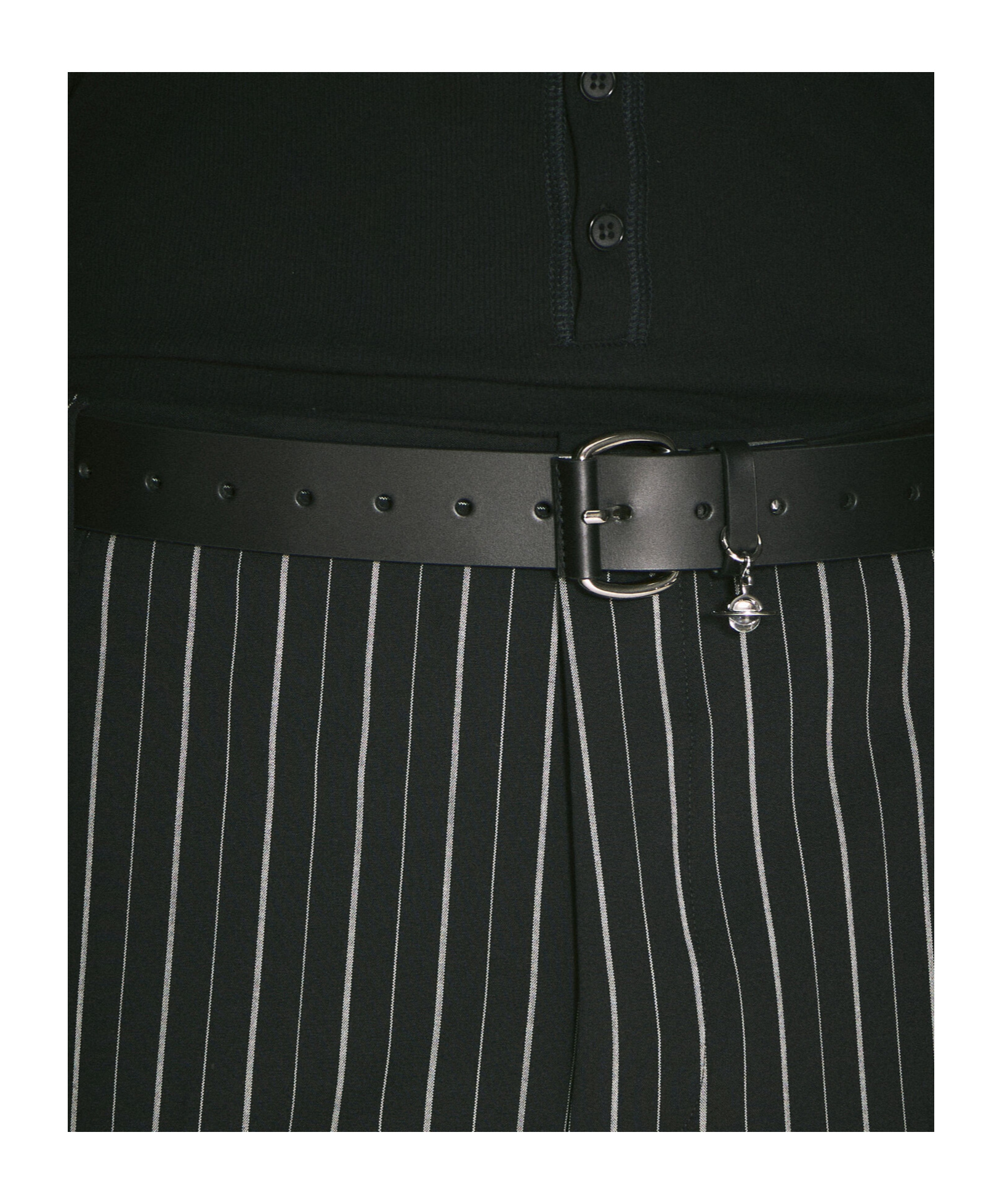 Vivienne Westwood Pendant Wide Belt In Black