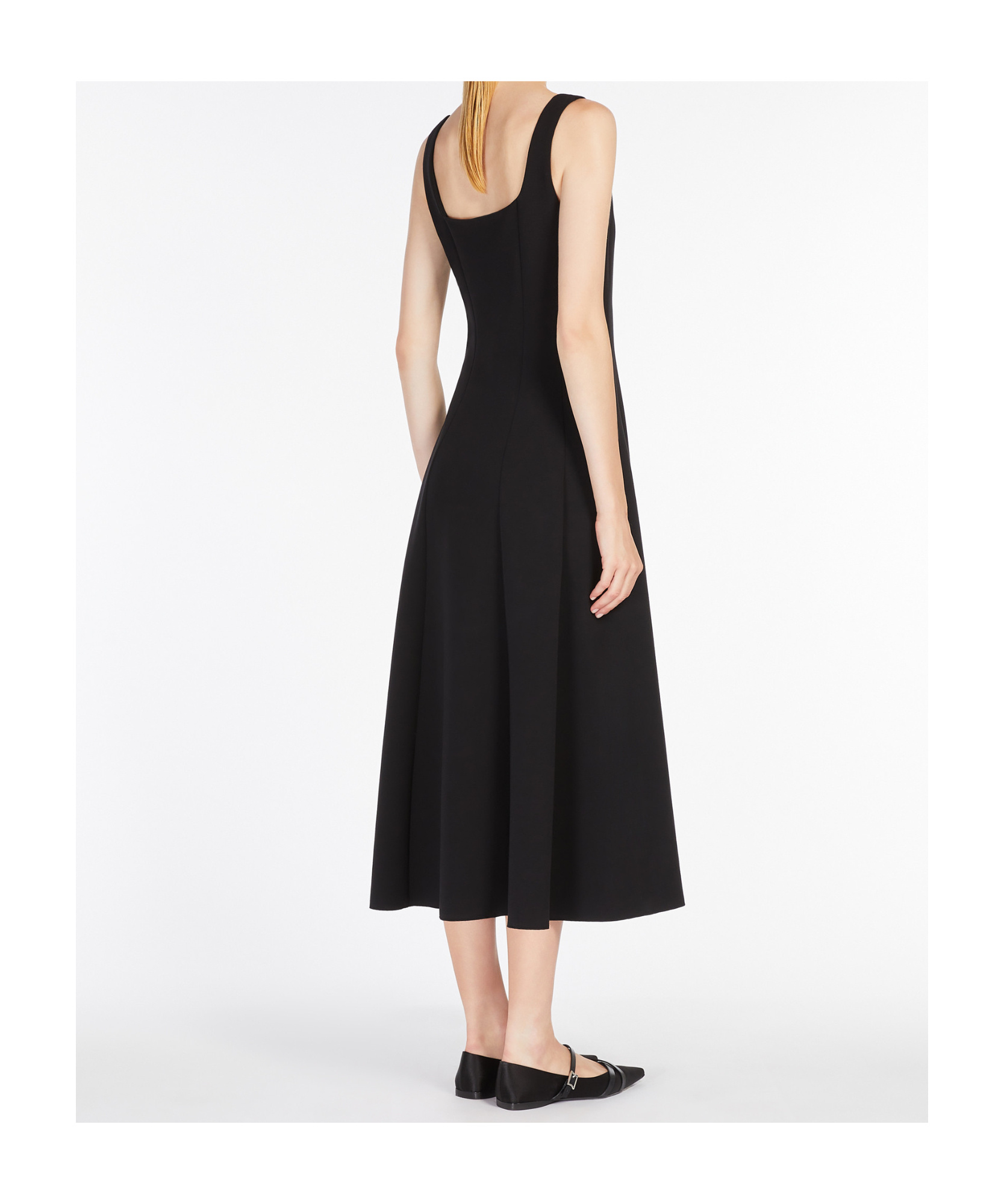 Max Mara Strapless Dress In Black