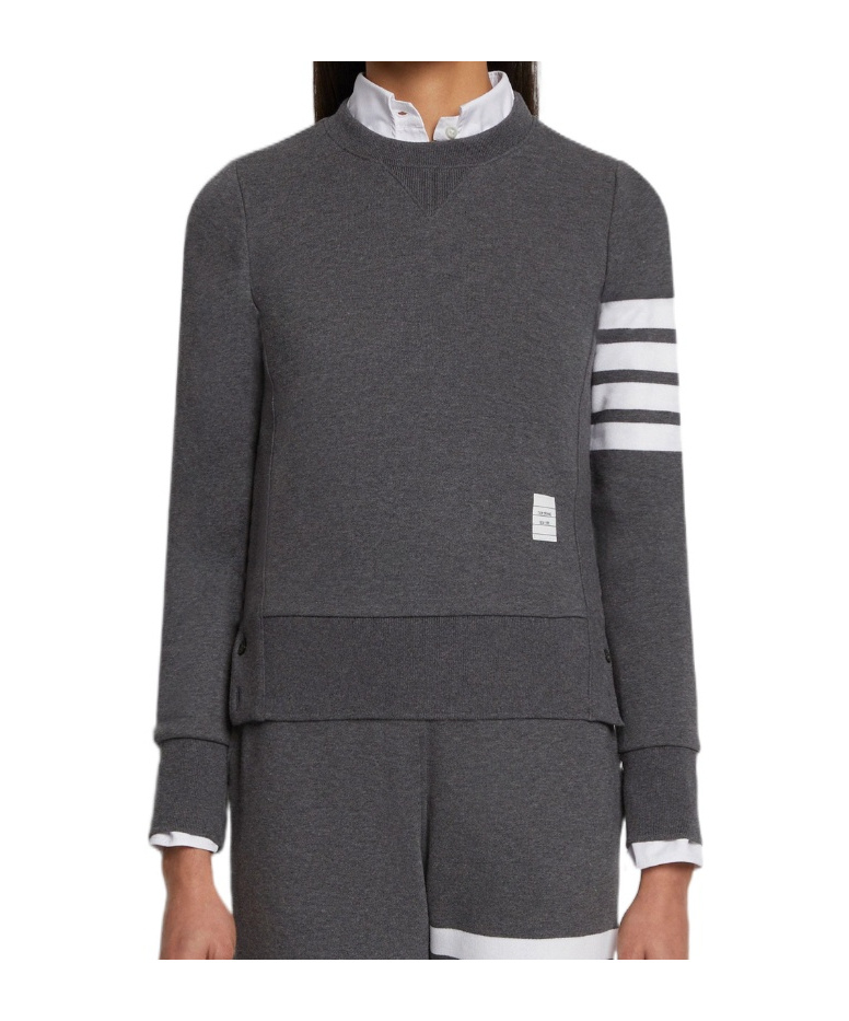 Thom Browne Crewneck Sweatshirt In Gray