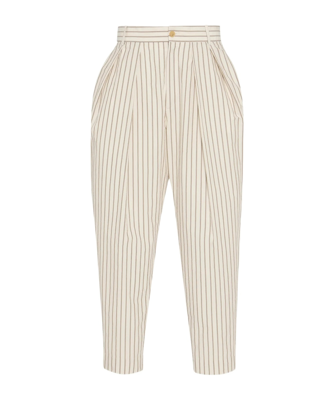 The Row Belt Loops Slacks In Neutral