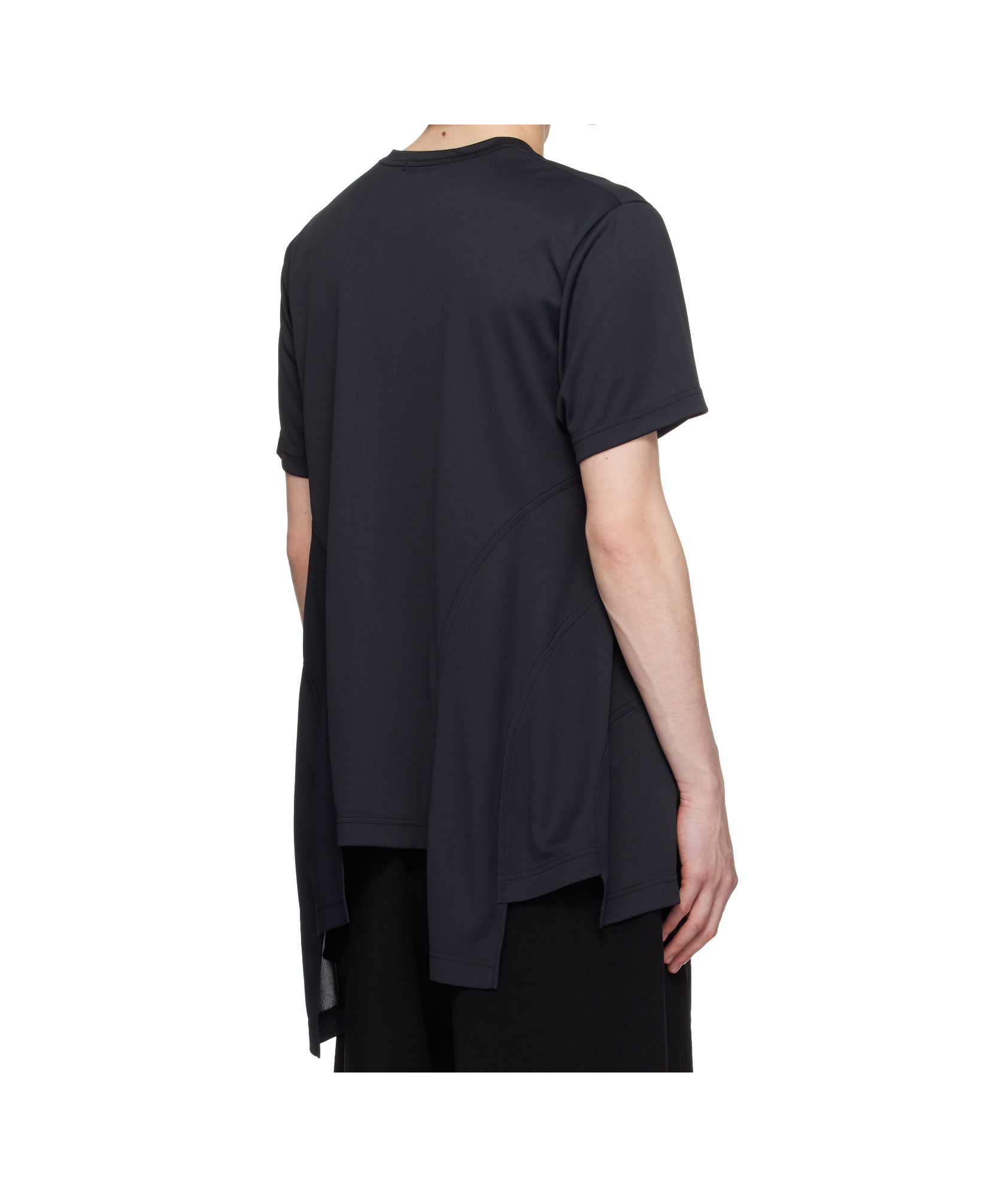 Comme Des Garçons Black Polyester Back Honeycomb T-shirt