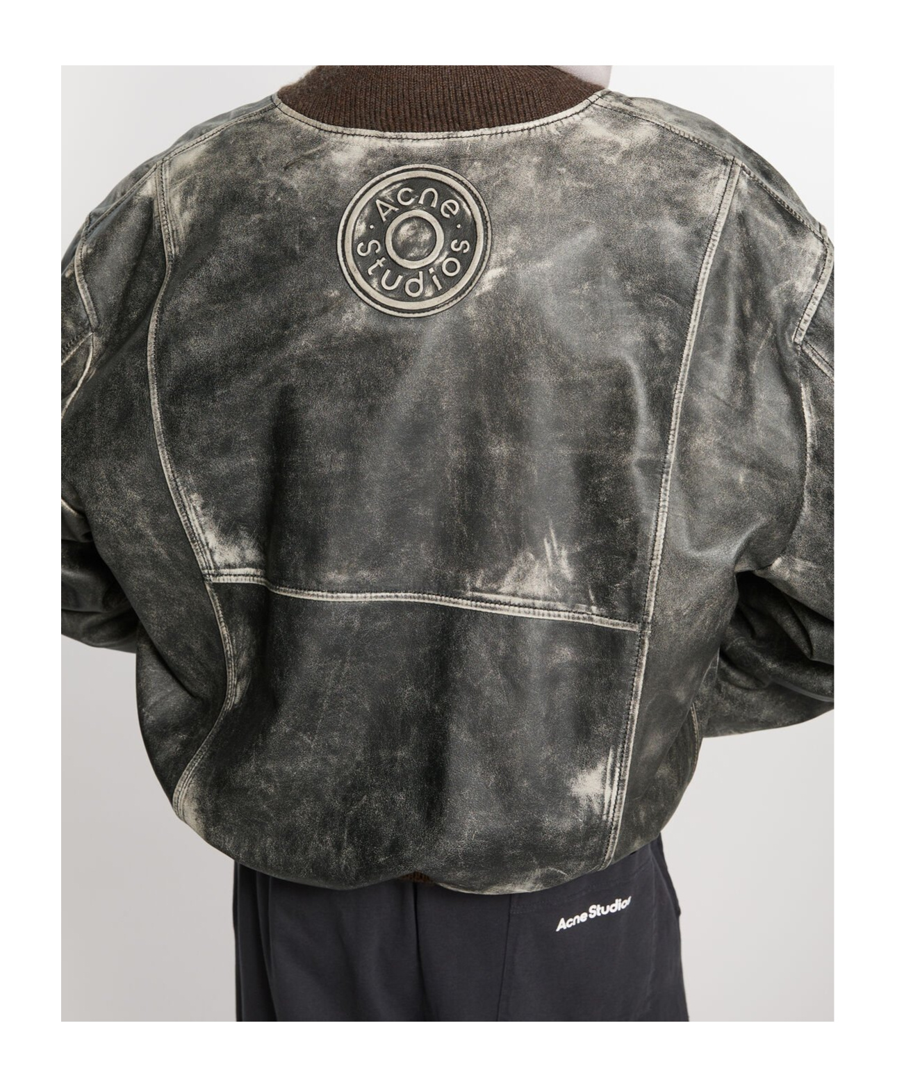 Acne Studios Long-sleeved Pilot Jacket In Black
