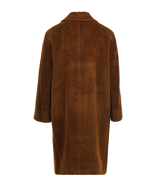 Max Mara Long-sleeved Coat In Brown