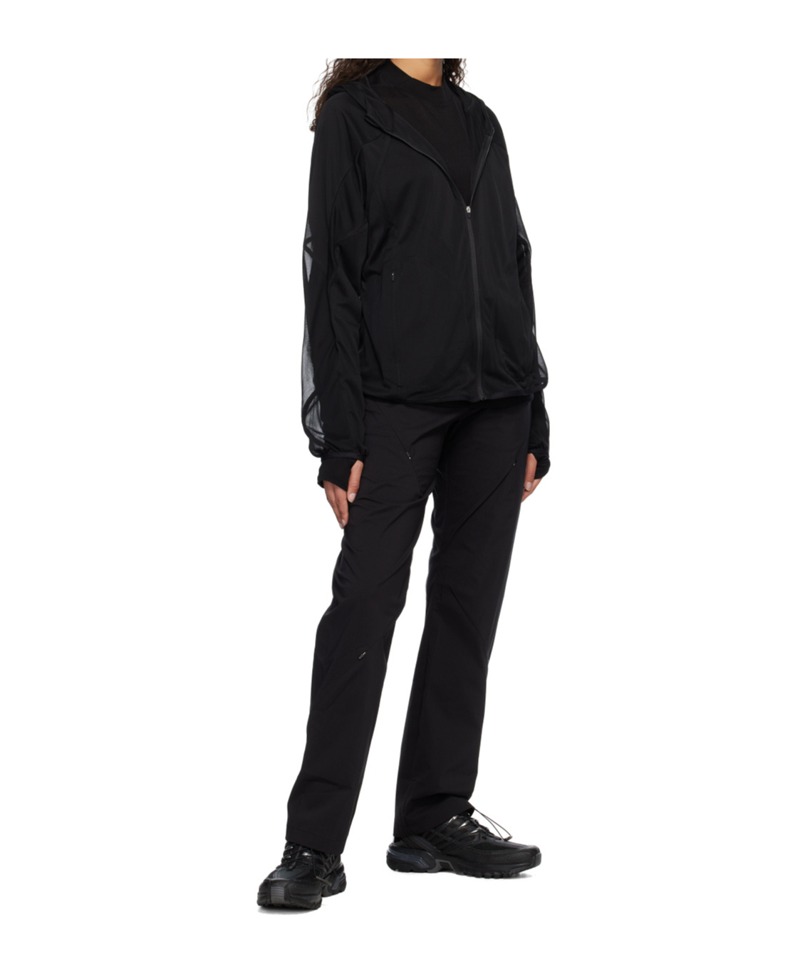 Post Archive Faction (paf) Stitchable Hooded Sweatshirt In Black