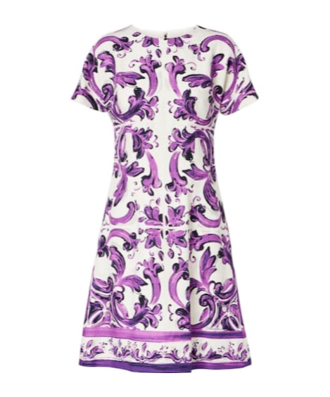 Dolce & Gabbana Short-sleeved Dress In Multi