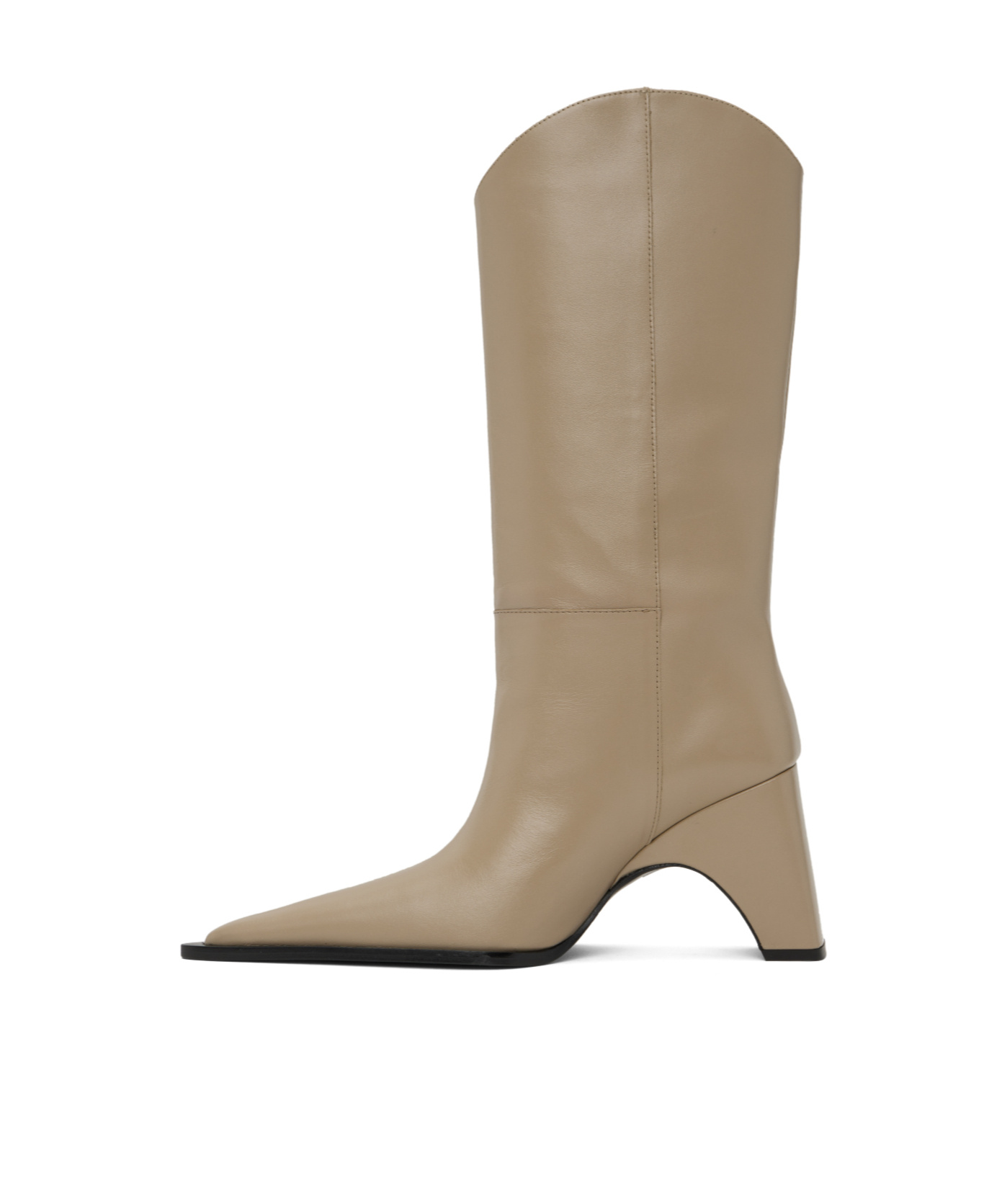 Coperni Pointed Toe Boots In Beige