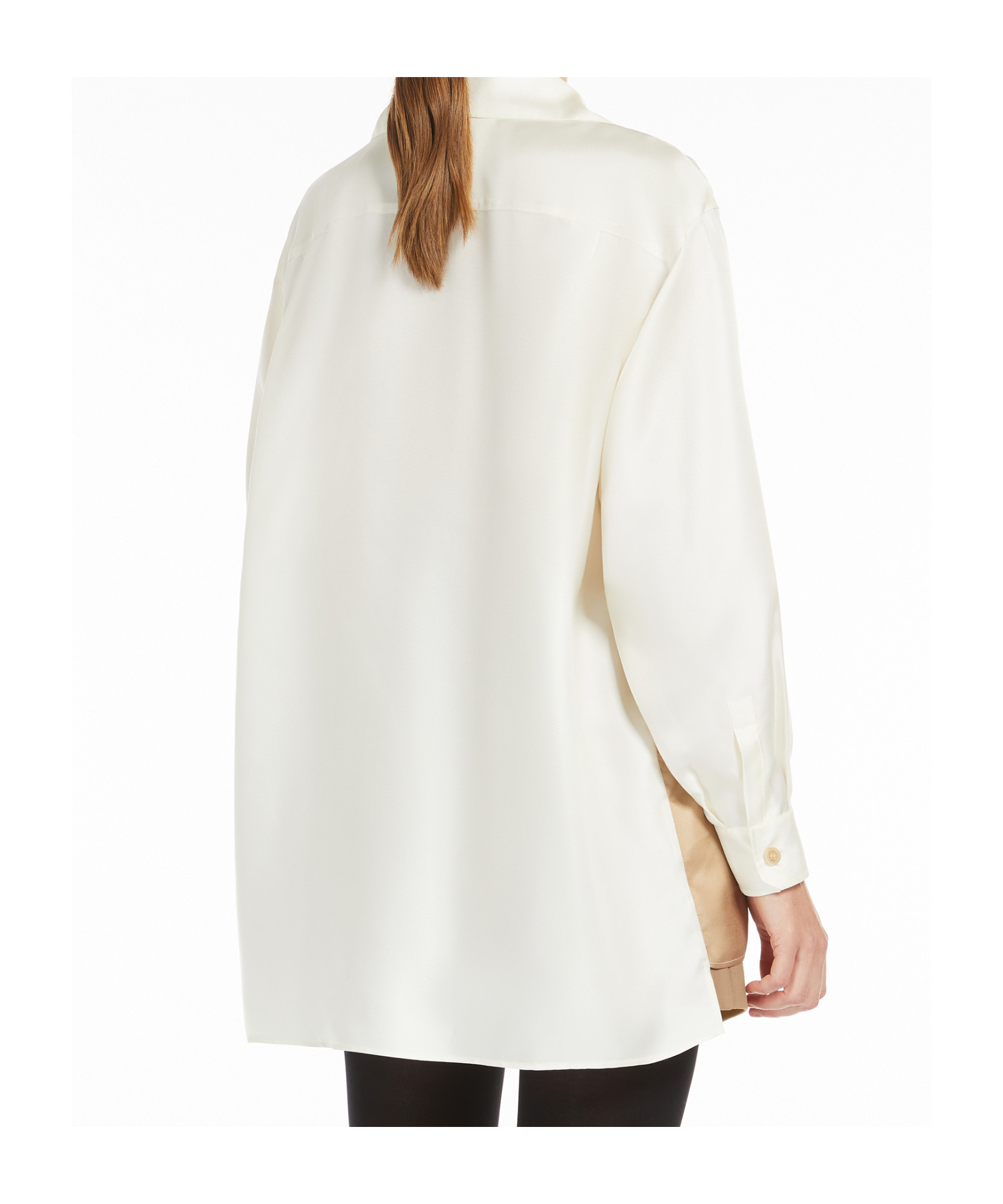 Max Mara Woman Top White Size 6 Silk In White