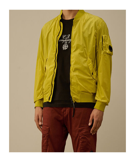 C.p. Company C.p.company Techno Fabric Jacket In Yellow