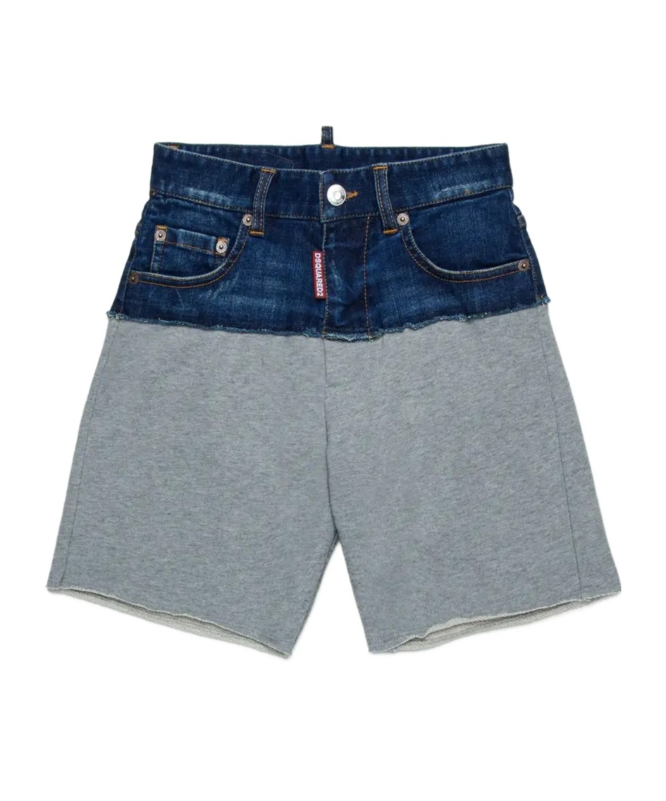 Shop Dsquared2 Panelled Shorts In Gray