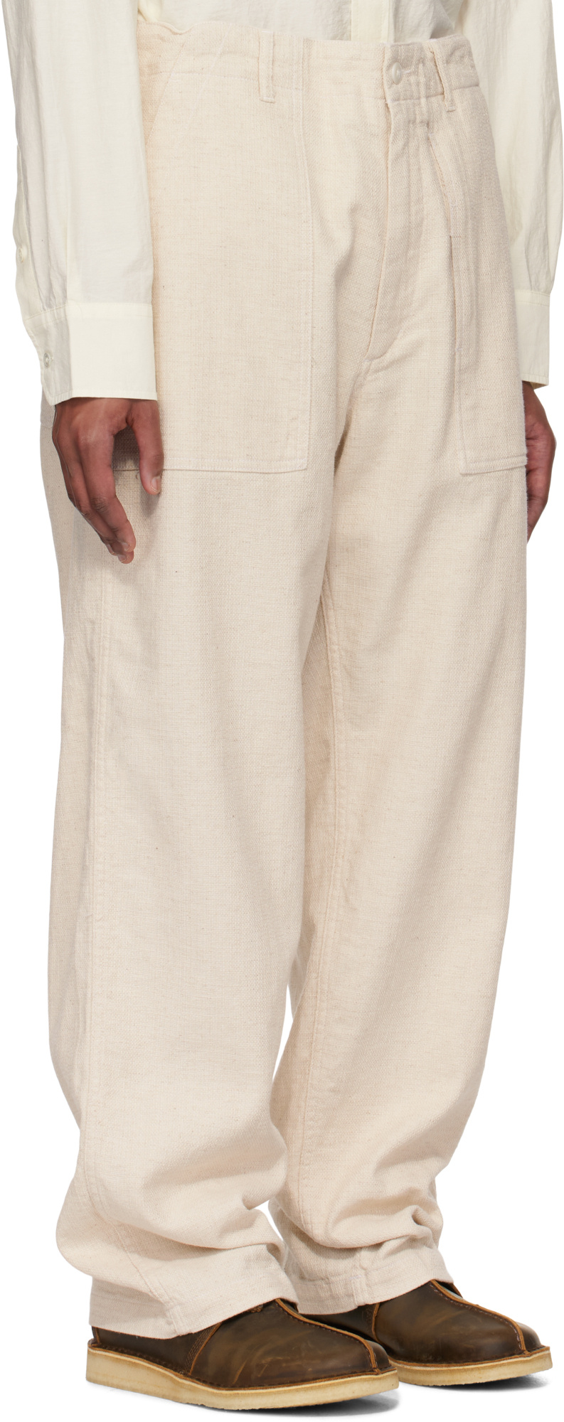 Engineered Garments Casual Pants With Belt Loops In Natural Color
