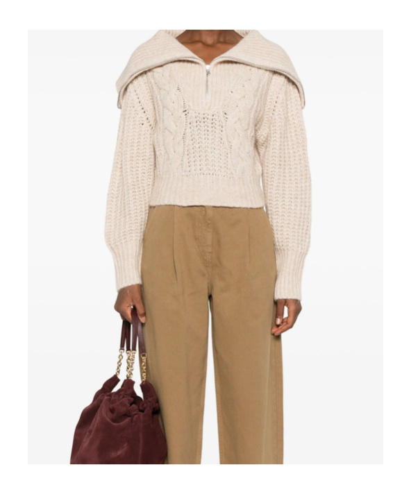 Iro Long-sleeved Sweater In Neutral