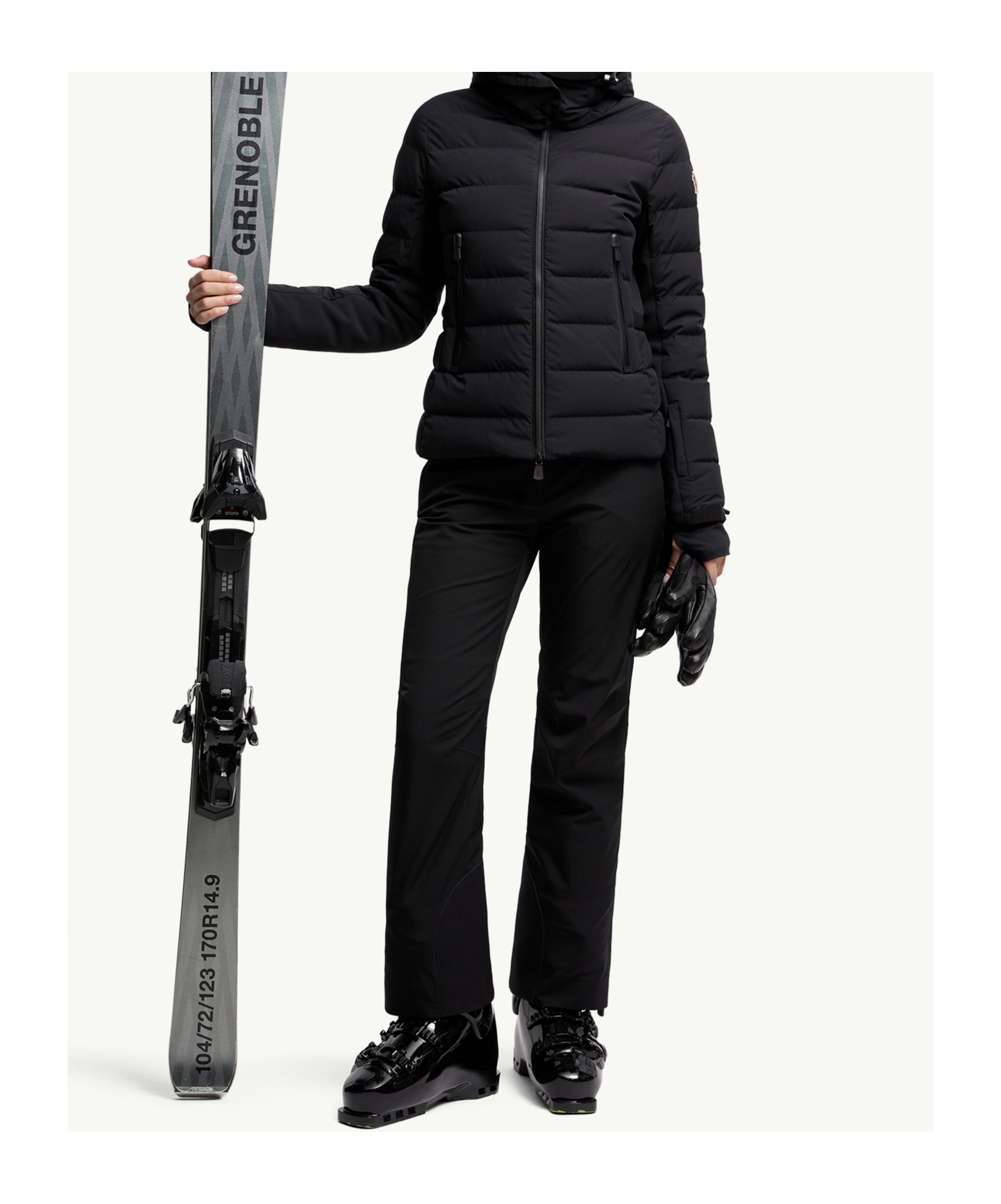 Moncler Lamoura Hooded Down Ski Jacket In Multi