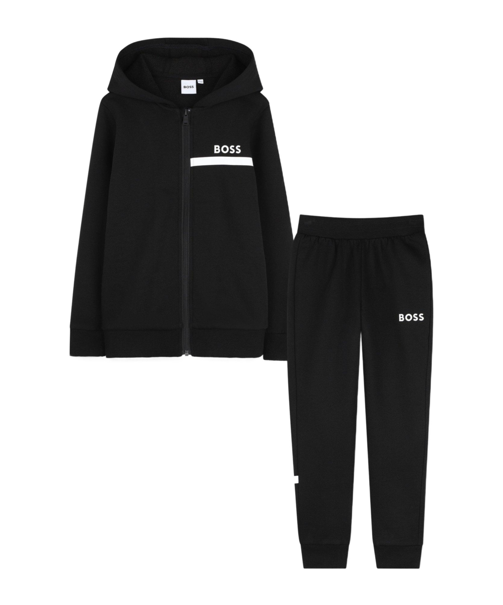 Hugo Boss Soft Fabric Matching Set In Black