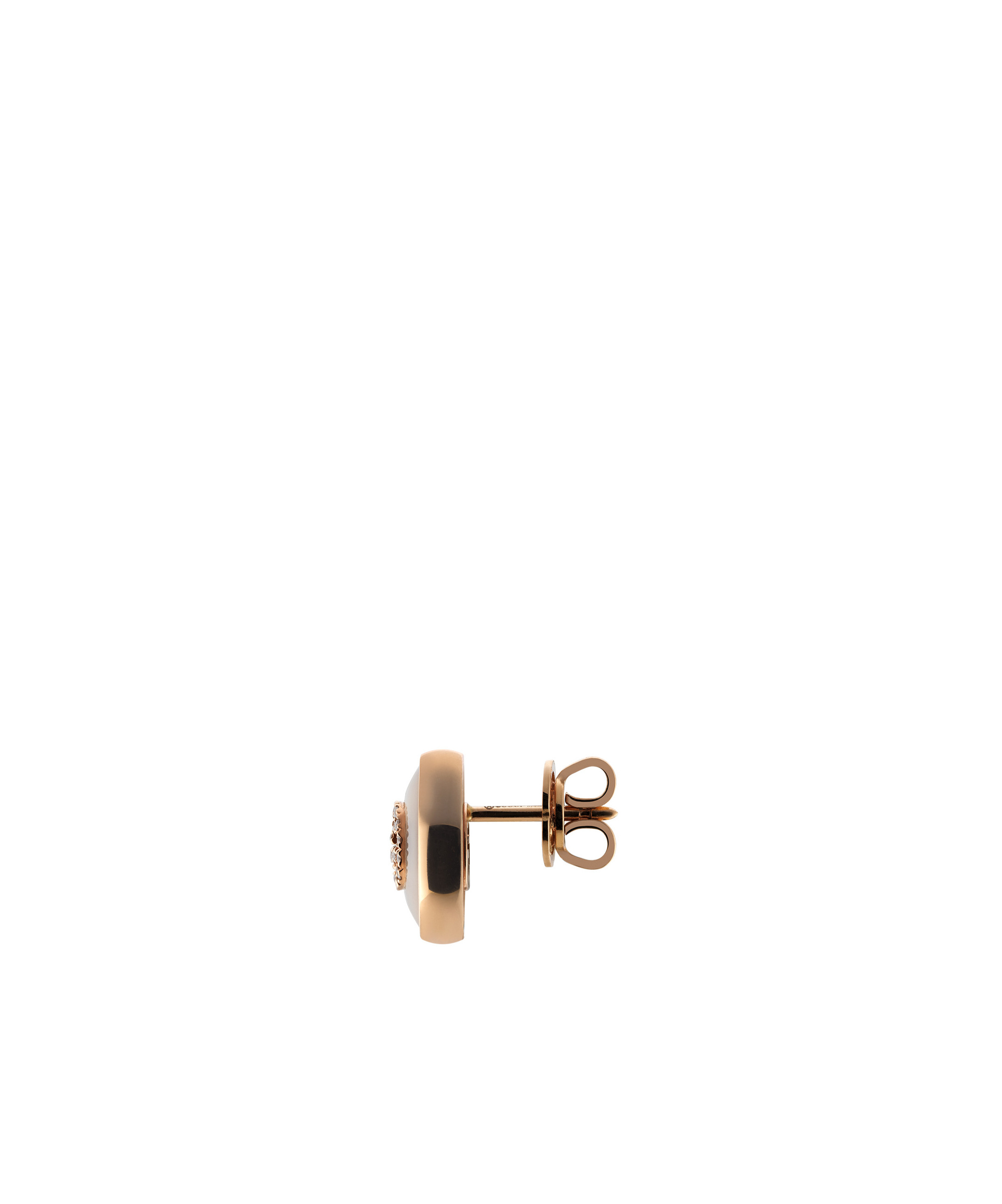 Gucci Interlocking Diamond Mother Of Pearl Stud Earrings  - Ybd786746001 In Yellow