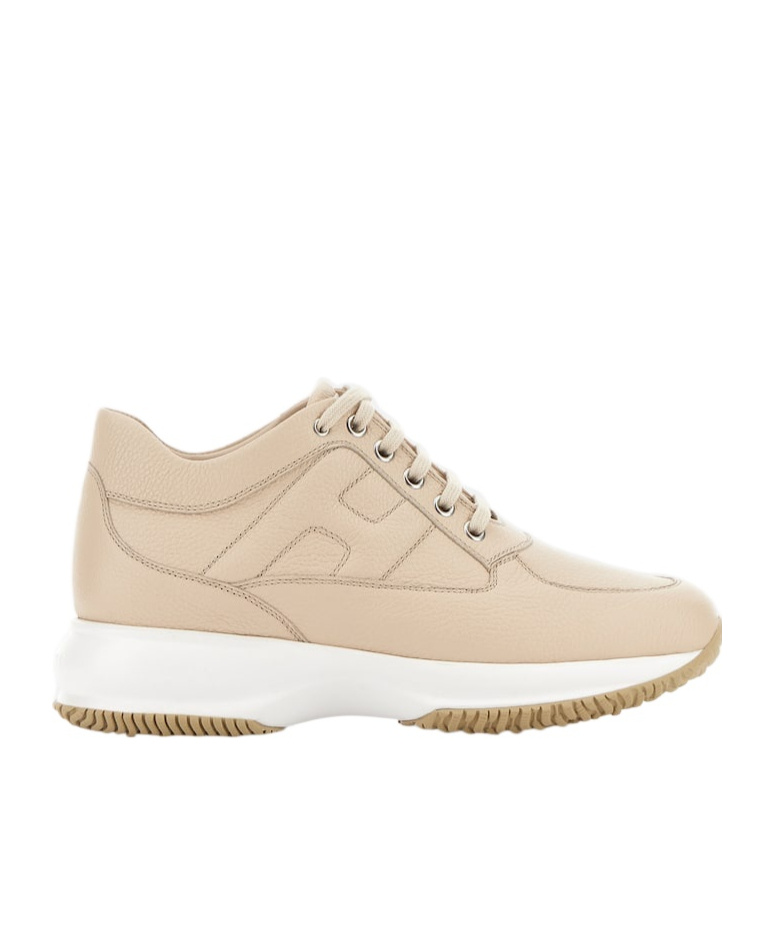 Hogan Laced Sneakers In Nude
