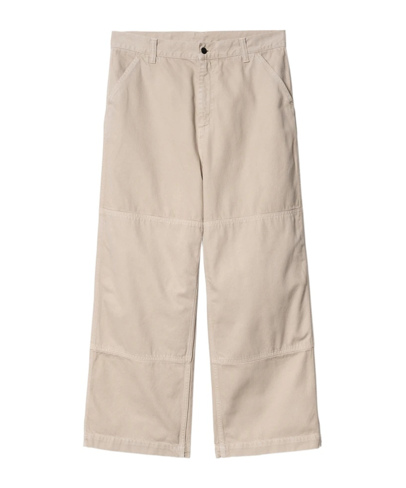 Carhartt Garrison Twill Straight Trousers In Nude