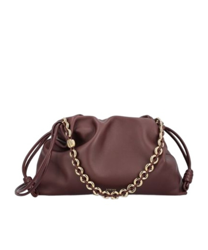 Loewe Flamenco Large Drawstring Purse Bag In Red