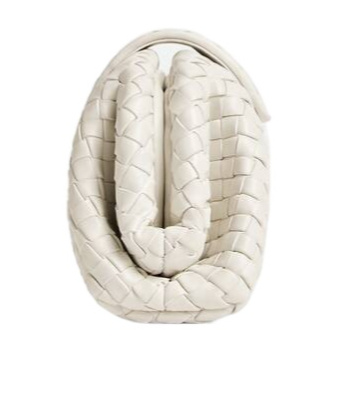 Bottega Veneta Lauren 1980 Mini Clutch Bag With Chain Strap In White