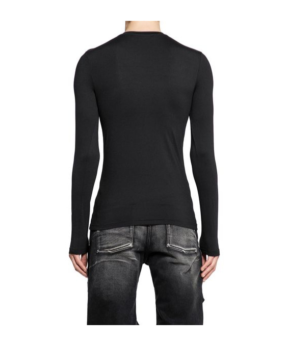 Y/project Logo Patch Second Skin Distressed T-shirt In Black