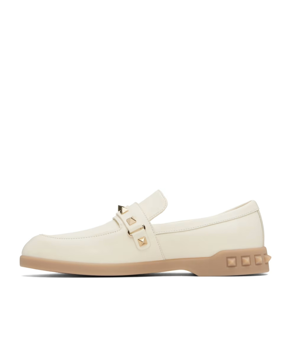 Valentino White Leisure Flows Loafers In White