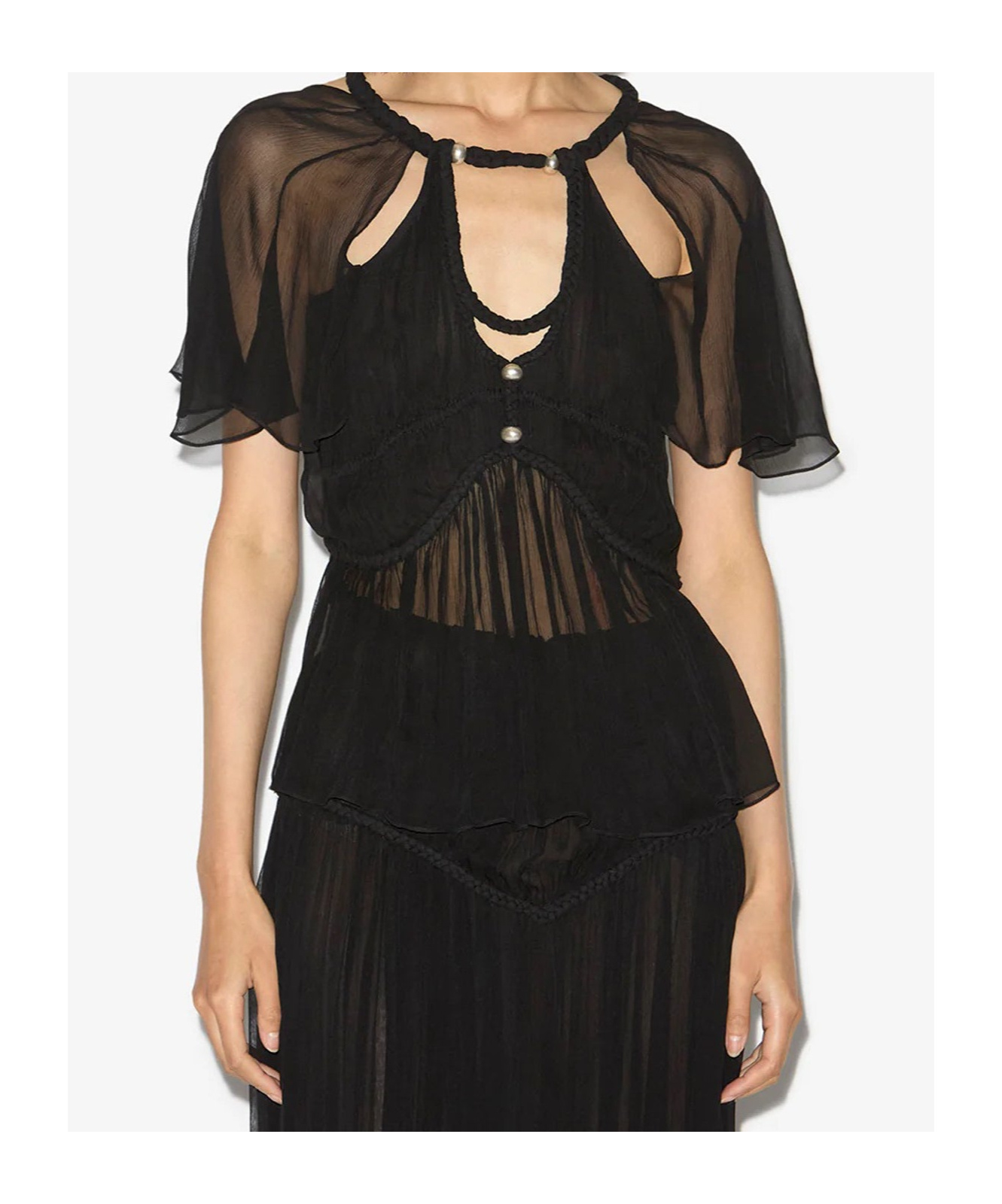 Isabel Marant Rosaline Top In Black