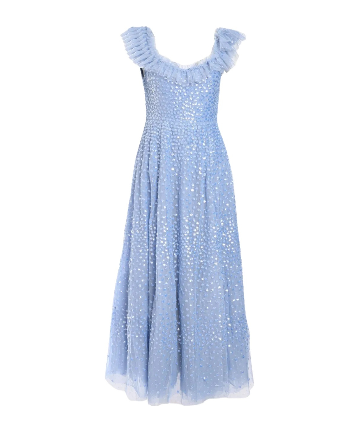 Needle & Thread Scatter Dot Midi Dress In Blue