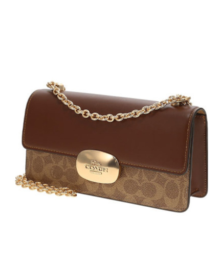Coach Adjustable Shoulder Strap Shoulder Bag In Brown