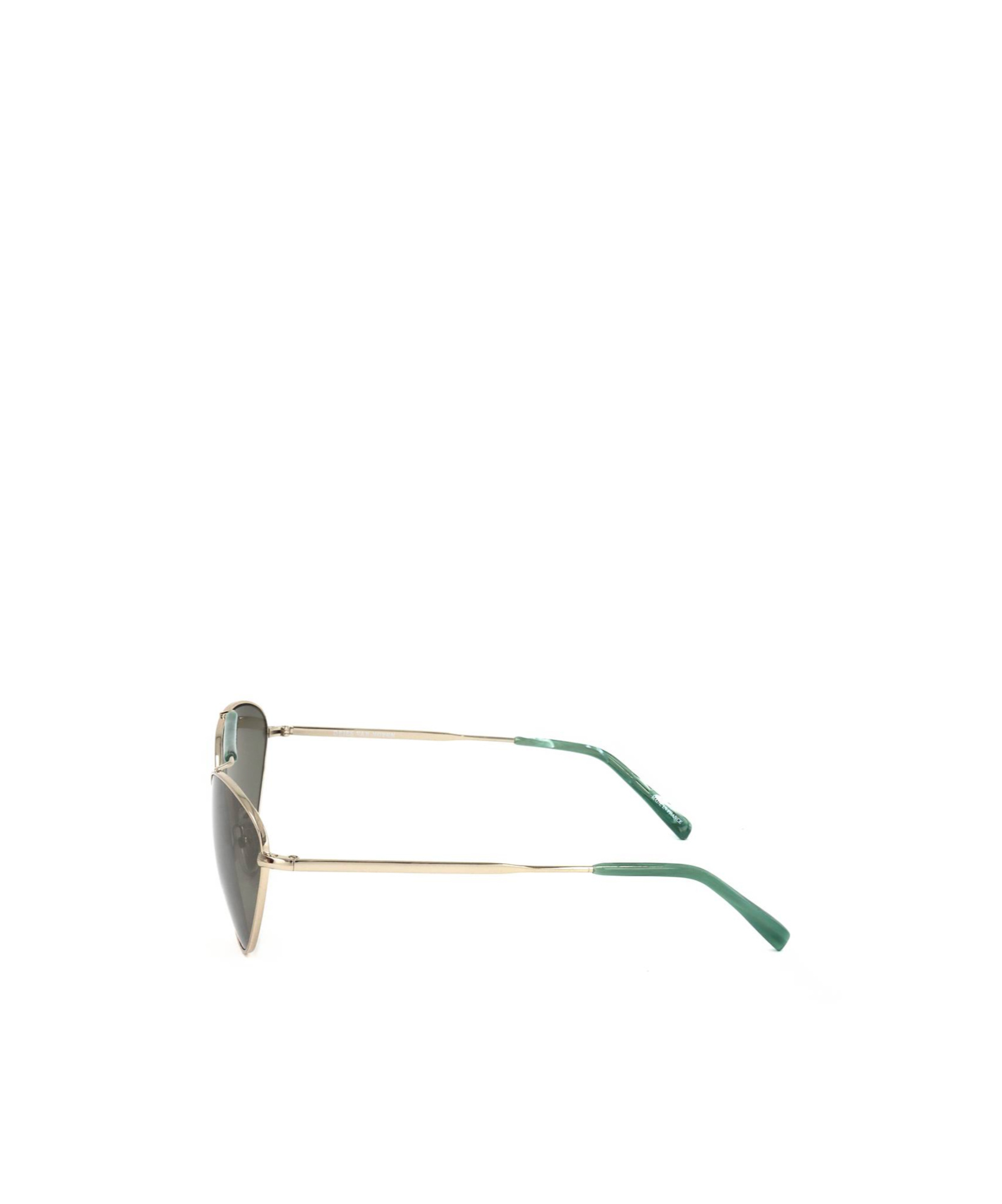 Dries Van Noten Linda Farrow X  Pilot Frame Sunglasses In Gray