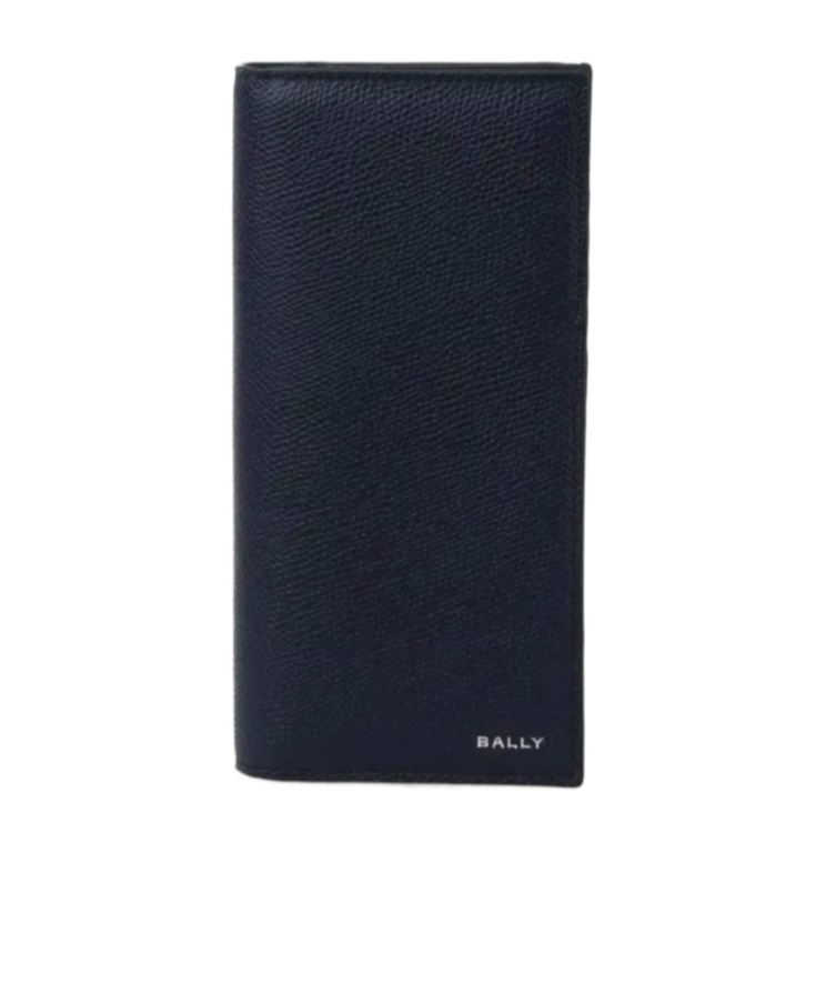 Bally Logo Printed Bi-fold Wallet In Blue