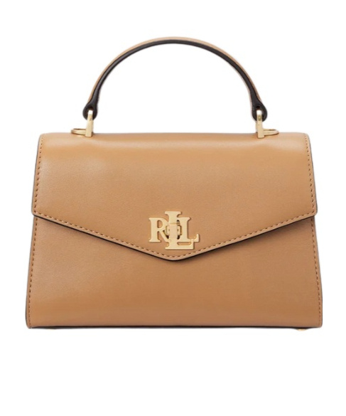 Polo Ralph Lauren Flip Shoulder Bag In Nude