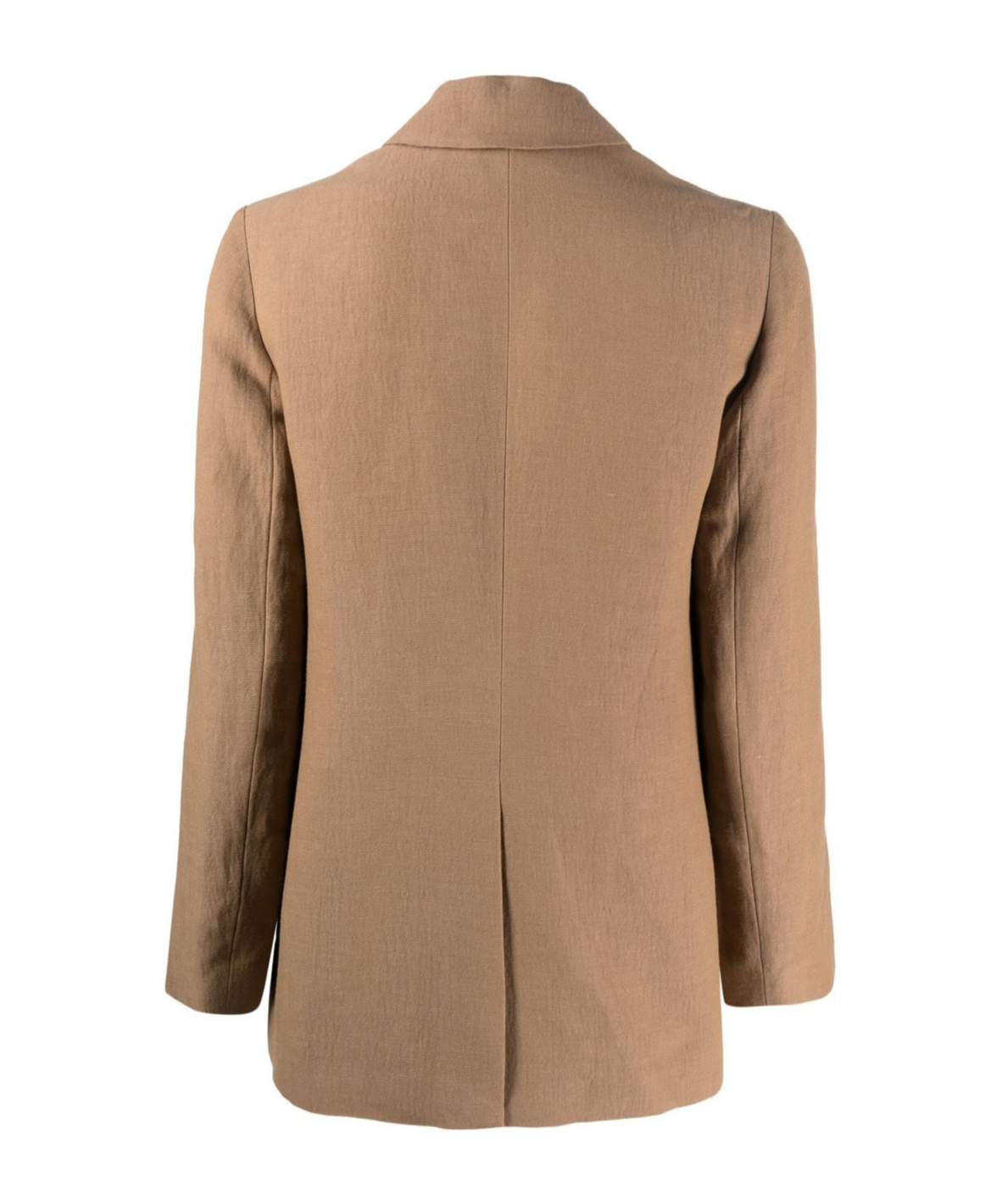 Vince Double-breasted Blazer In Brown